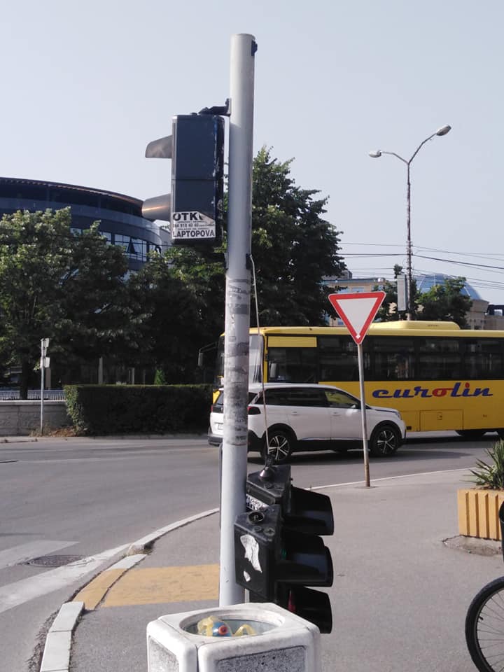 Semafor u centru Paraćina u kvaru