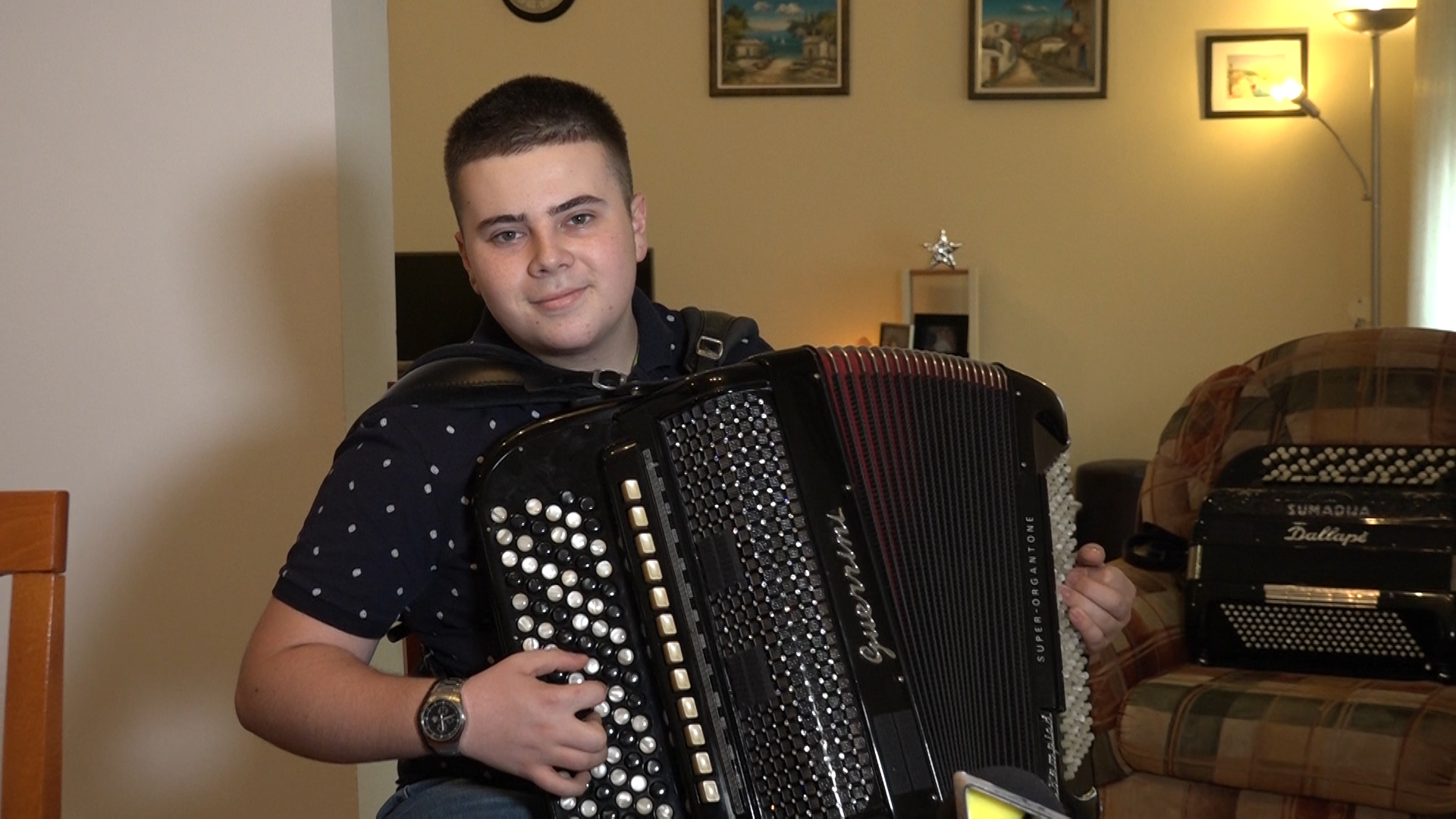 Ilija Milovanović, mladi harmonikaš iz Paraćina