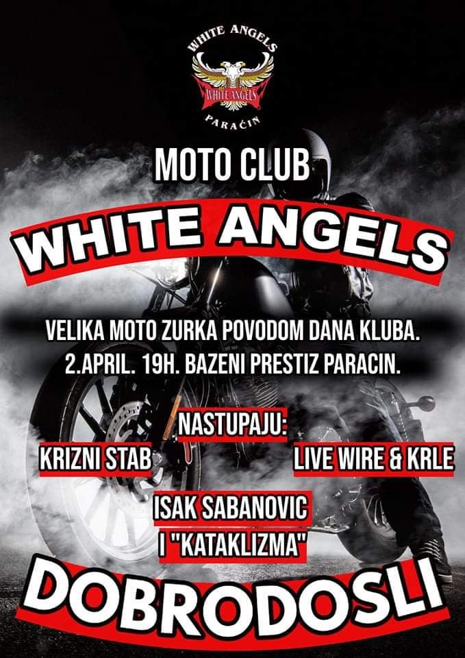 Velika žurka Moto kluba „White Angels“ 2. aprila