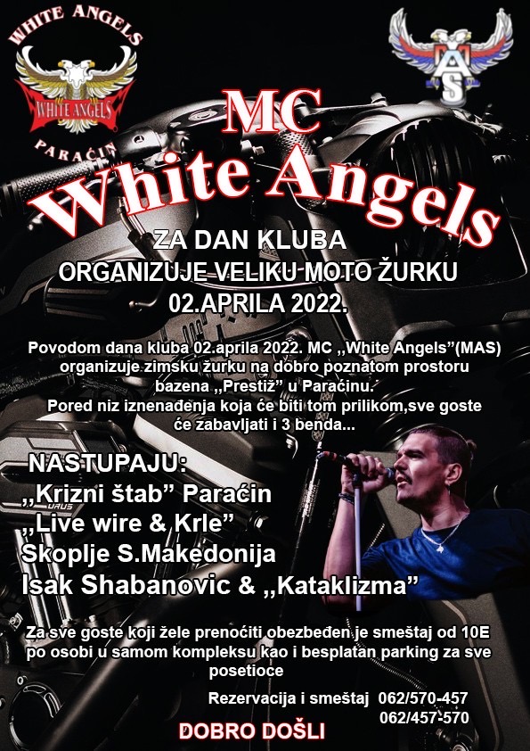 Velika žurka MC „White angels“ na bazenima Prestiž u subotu