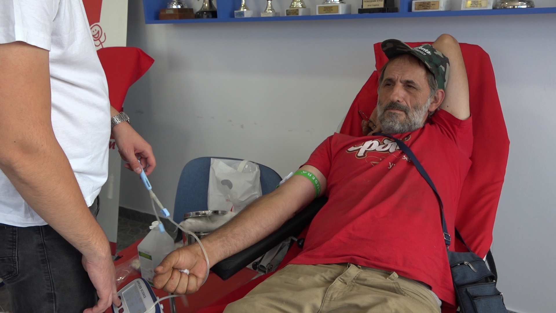 Akcija dobrovoljnog davanja krvi u prostorijama Sportsko rekreacionog centra Borac