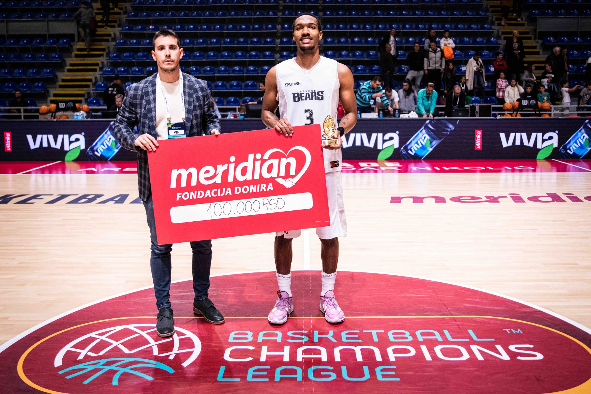 Kompanija Meridian na FIBA turniru donirala pola miliona dinara