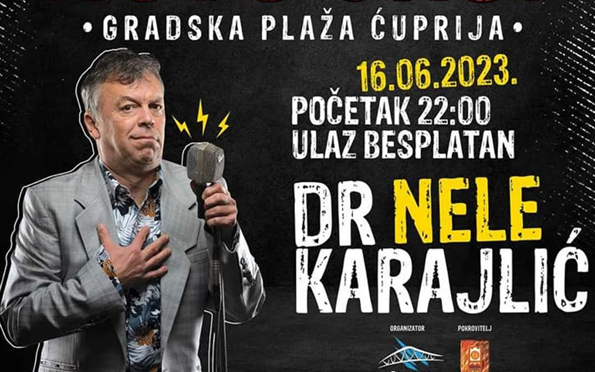 Turistička organizacija Ćuprije najavila Moto skup i nastup dr Neleta Karajlića