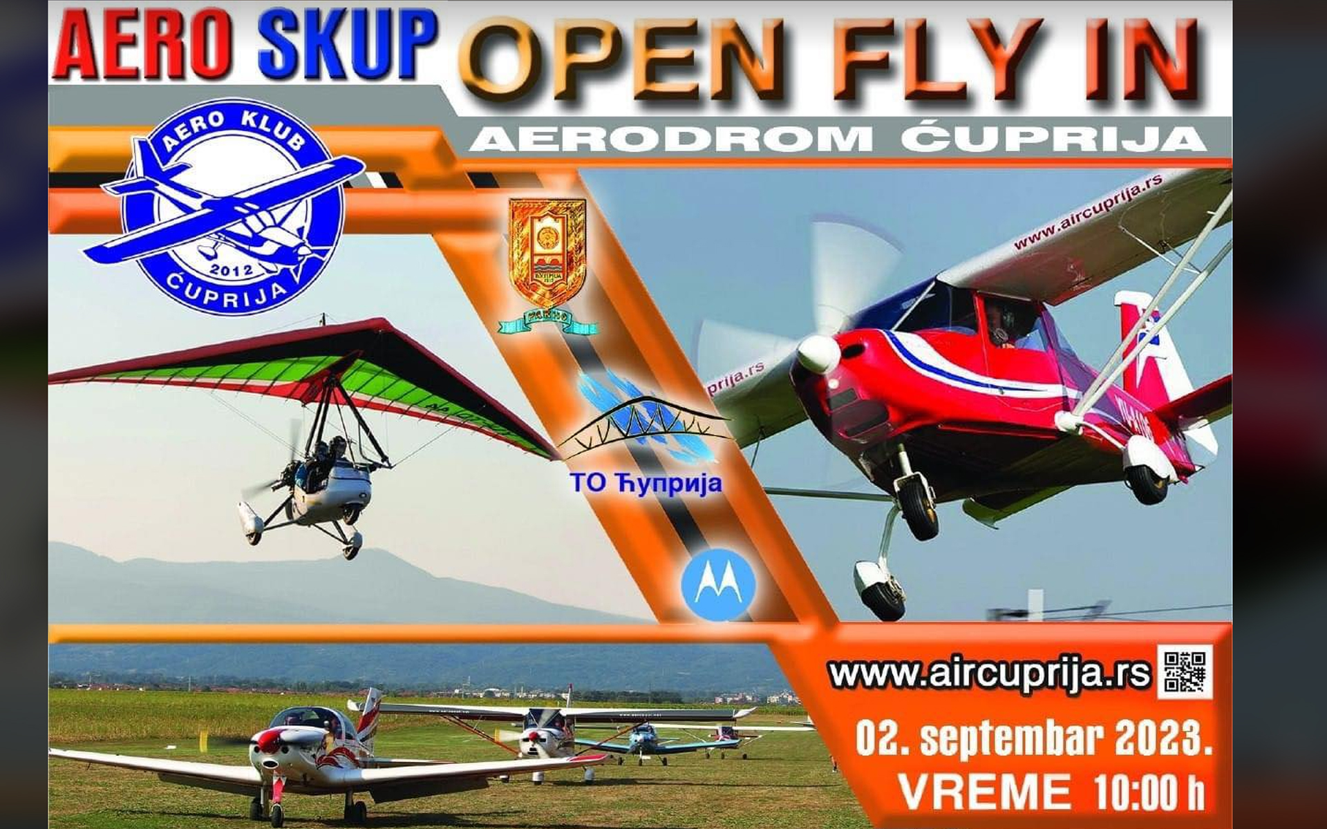 Početkom septembra aero skup “Open fly in” u Ćupriji