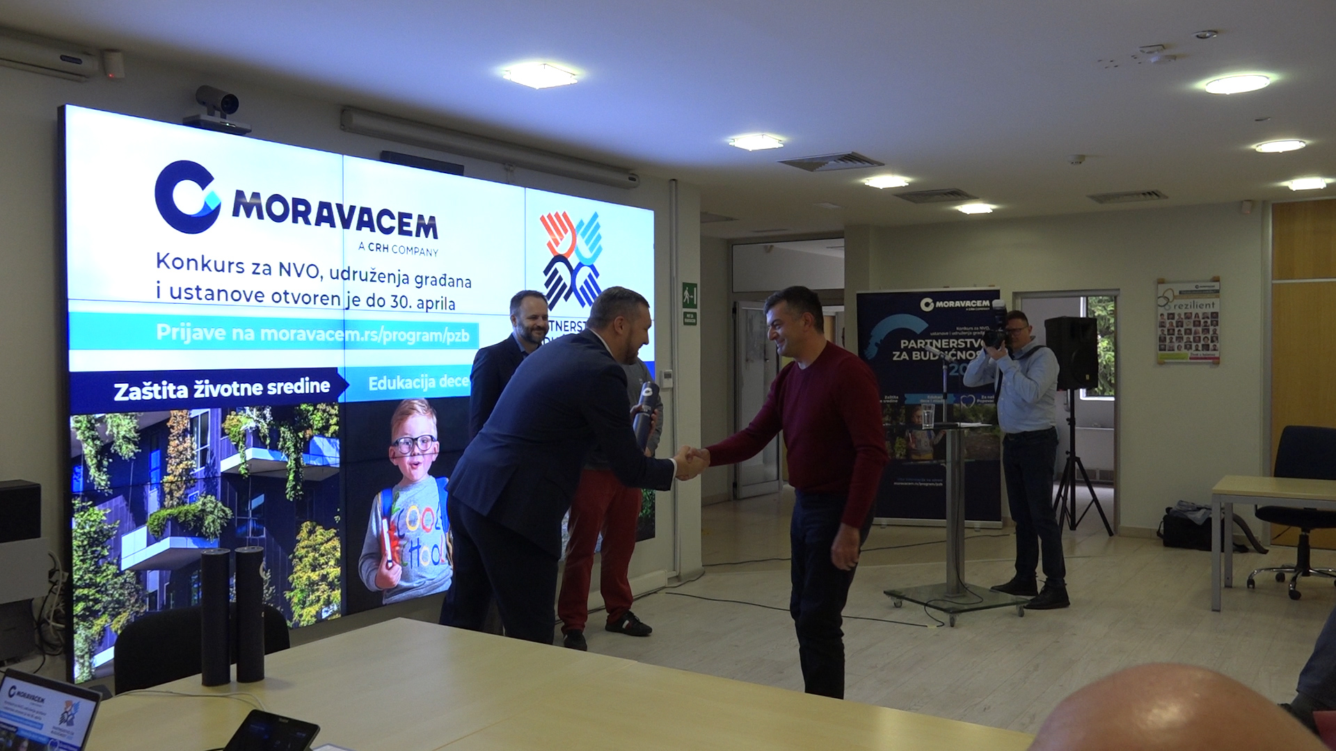 Kompanija MORAVACEM dodela sertifikate pobednicima konkursa „Partnerstvo za budućnost 2023“