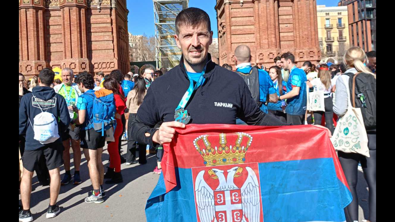 Paraćinac Saša Petrović na polumaratonu u Barseloni
