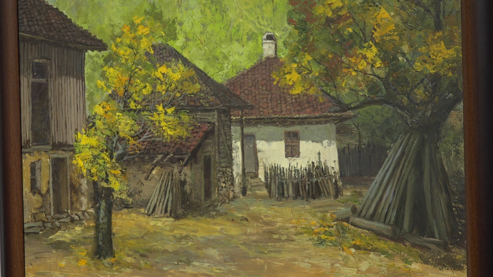 Izložba slika seoske arhitekture Miodraga Anđelkovića