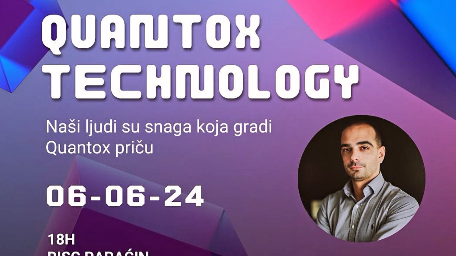 U RISC – u 6. juna Vuk Popović, osnivač internacionalne kompanije Quantox Tehnology