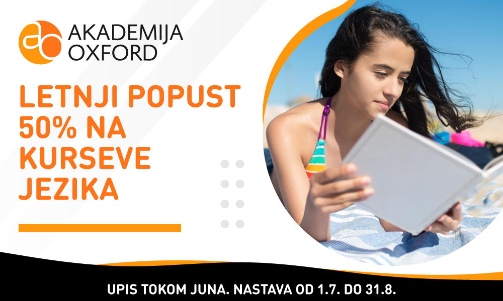 Letnji Popust u Akademiji Oxford – 50% Popusta na Ubrzane Grupne Kurseve Jezika!