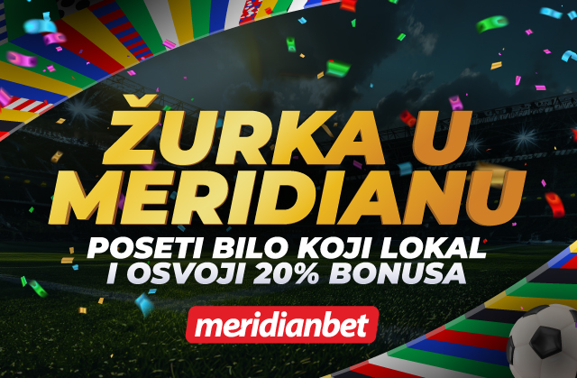 Neviđena žurka u Meridian lokalima za EURO: Svrati, popij piće i osvoji 20% bonusa!