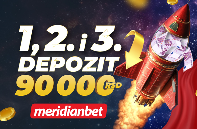 BOMBASTIČAN BONUS NA PRVA TRI DEPOZITA: Osvoji do 90.000 DINARA!