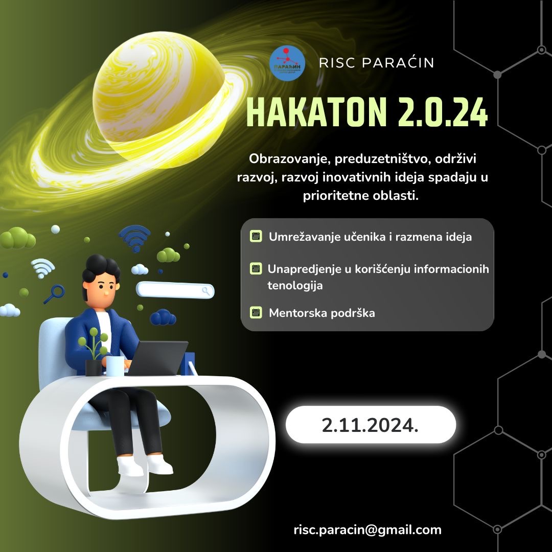 Hakaton 2.0.24  u RISC Paraćin 2. novembra