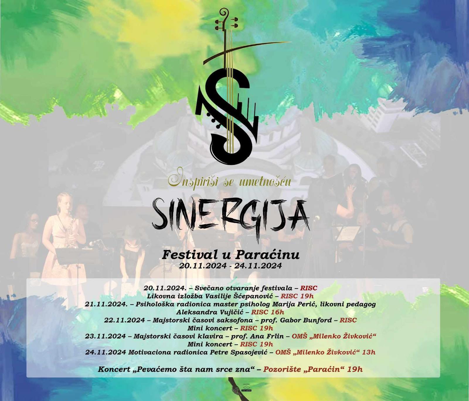 Festival “Sinergija” od 20. do 24. novembra u Paraćinu (FOTO)