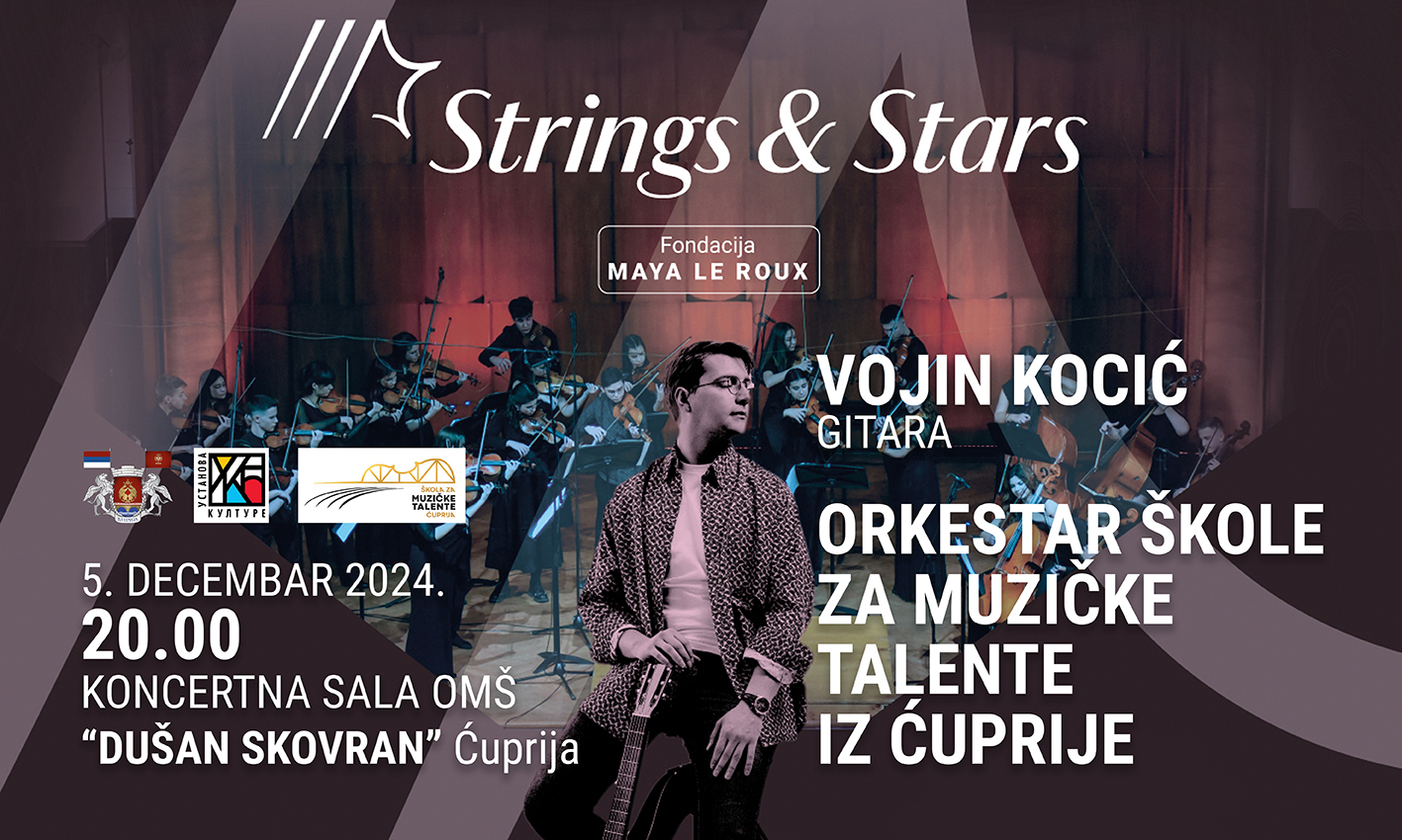 Koncert “Strings & Stars” narednog četvrtka u OMŠ “Dušan Skovran”