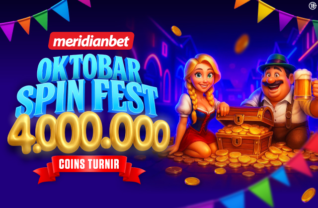 NOVIH MILION DINARA JE U IGRI – OKTOBAR SPIN FEST  SE NASTAVLJA I DONOSI COINS TURNIR