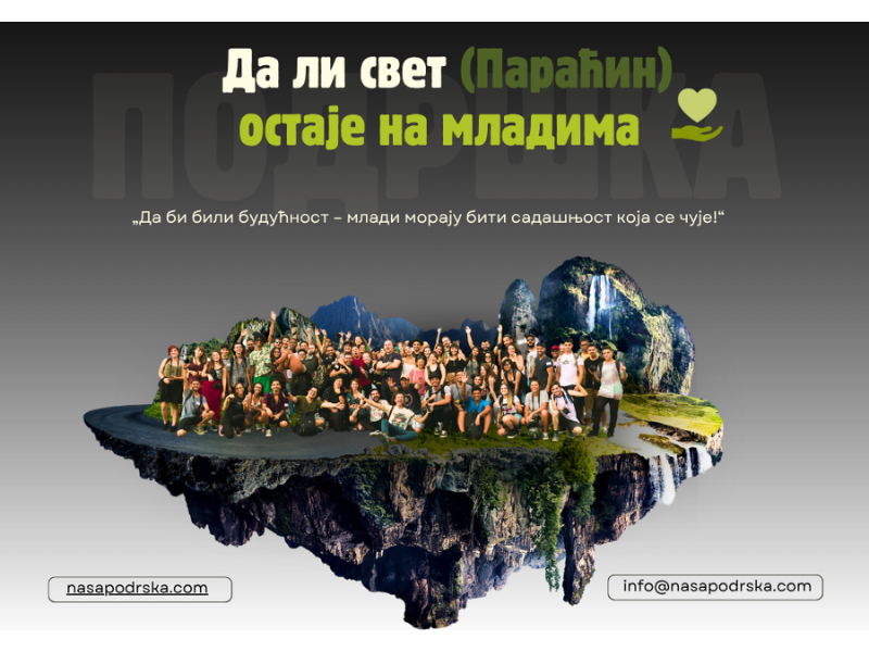 UDRUŽENJE ‘NAŠA PODRŠKA’ POKREĆE PROJEKAT ZA MLADE U PARAĆINU